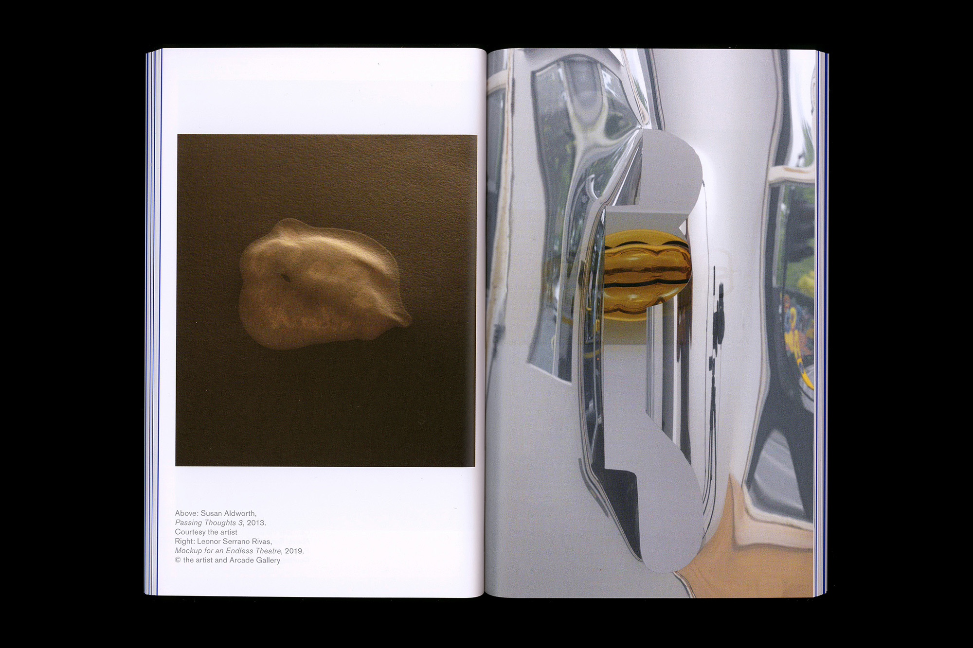 exhibition publication pages, There where we... Freelands Foundation, Nicholas Bennett, Varv