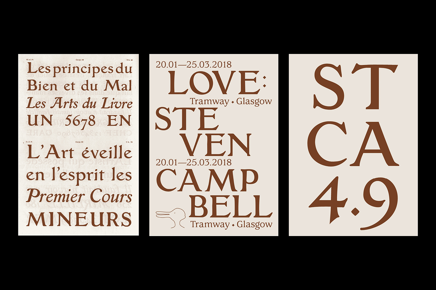 Steven Campbell, Love exhibition, Type, Tramway Gallery, Graphic design, Nicholas Bennett, Varv