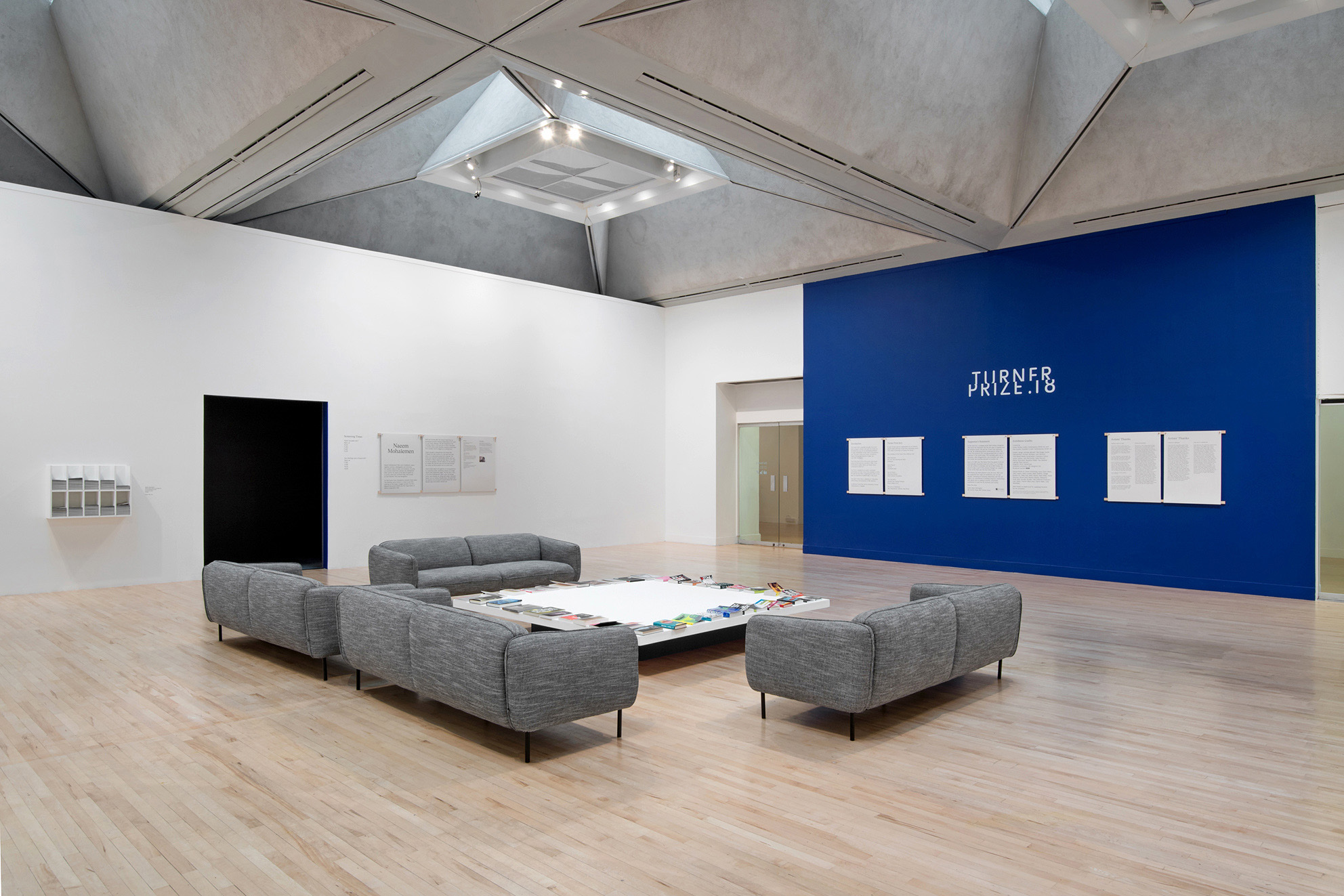 Turner Prize 2018, exhibition, gallery view, Tate Britain, graphic Design, Nicholas Bennett